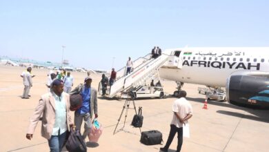 وصول الفوج الرابع للسودانيين العائدين من ليبيا