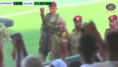 البرهان يشرف مباراة المريخ و أهلي مدني وسط حضور جماهيري كبير