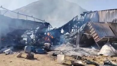 بيان من الشرطة عن تفاصيل حريق سوق الانصاري للذهب