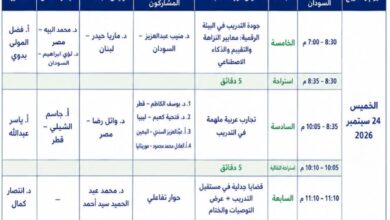 انطلاقة الملتقى الأول لجودة التدريب والاعتماد المهني بمشاركة خبراء ومدربين من السودان والوطن العربي